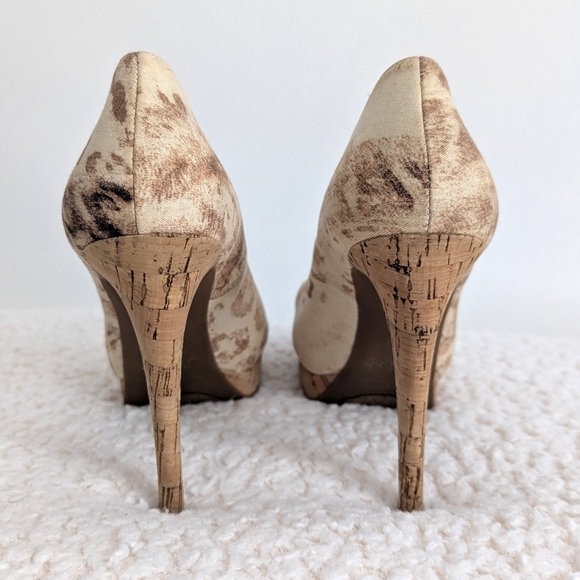 Guess by Marciano Animal Print PeepToe High Heel Platform - Picture 3 of 11